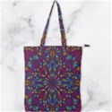 Kaleidoscope Triangle Curved Double Zip Up Tote Bag View1