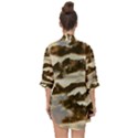 Mountains Ocean Clouds Open Front Chiffon Kimono View2