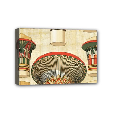 Egyptian Architecture Column Mini Canvas 6  X 4  (stretched) by Sapixe