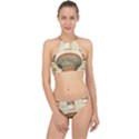 Egyptian Architecture Column Racer Front Bikini Set View1