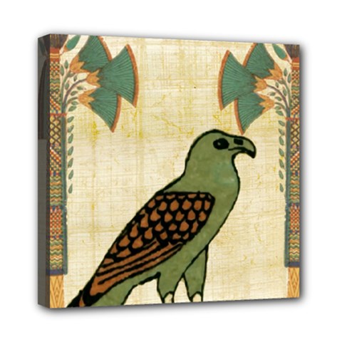 Egyptian Paper Papyrus Bird Mini Canvas 8  X 8  (stretched) by Sapixe