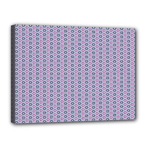 Pattern Star Flower Backround Canvas 16  X 12  (stretched) by HermanTelo