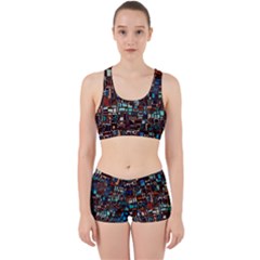 Stained Glass Mosaic Abstract Work It Out Gym Set by Sapixe