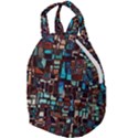 Stained Glass Mosaic Abstract Travel Backpacks View1