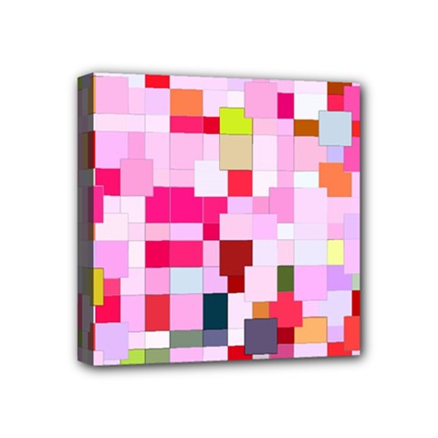 The Framework Paintings Square Mini Canvas 4  X 4  (stretched) by Sapixe