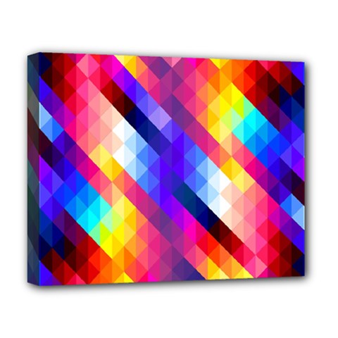 Abstract Background Colorful Pattern Deluxe Canvas 20  X 16  (stretched) by Sapixe