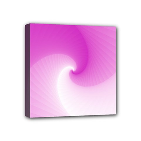 Abstract Spiral Pattern Background Mini Canvas 4  X 4  (stretched) by Sapixe