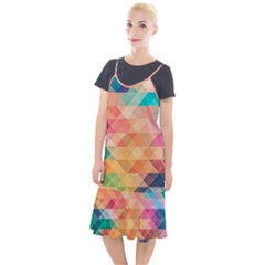 Texture Triangle Camis Fishtail Dress by HermanTelo
