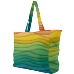 Waves Texture Simple Shoulder Bag by HermanTelo