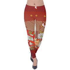 Autumn Pass Velvet Leggings by WensdaiAmbrose