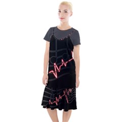 Music Wallpaper Heartbeat Melody Camis Fishtail Dress by Bajindul