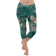 That Gratitude - Pattern Lightweight Velour Capri Yoga Leggings by WensdaiAmbrose