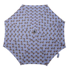 Kawaii Dougnut Blue Pattern Hook Handle Umbrellas (medium) by snowwhitegirl