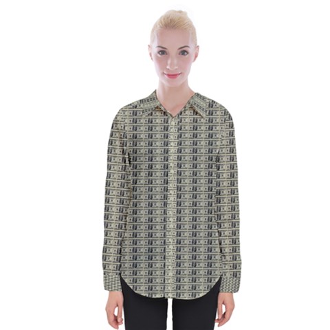 100 Dollars Womens Long Sleeve Shirt by snowwhitegirl