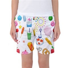 Summer Fair Food Goldfish Women s Basketball Shorts by Nexatart