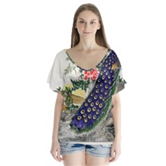 Image From Rawpixel Id 434953 Jpeg (2) V-neck Flutter Sleeve Top by Sobalvarro