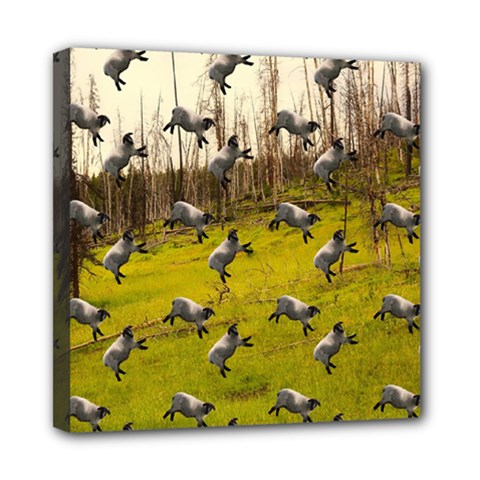 Flying Sheep Mini Canvas 8  X 8  (stretched) by snowwhitegirl