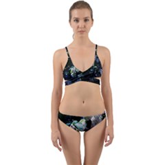 Blue Snowballs Ii Wrap Around Bikini Set by okhismakingart