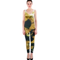 Yellow Snowballs One Piece Catsuit by okhismakingart