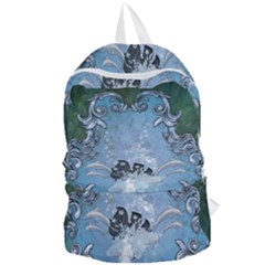 Surfboard With Dolphin Foldable Lightweight Backpack by FantasyWorld7