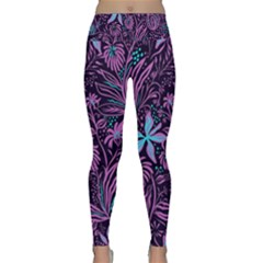 Stamping Lightweight Velour Classic Yoga Leggings by Sobalvarro