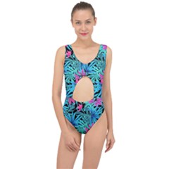 Leaves  Center Cut Out Swimsuit by Sobalvarro