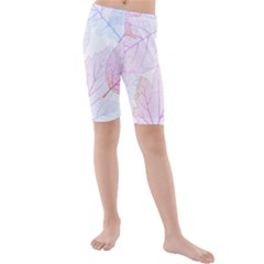 Beautiful Autumn Leaves Vector Seamless Pattern 02 Kids  Mid Length Swim Shorts by Sobalvarro