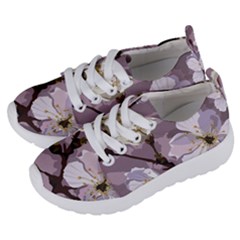 Peach Blossom Seamless Pattern Vector Kids  Lightweight Sports Shoes by Sobalvarro
