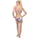 Peach Blossom Seamless Pattern Vector Layered Top Bikini Set View2