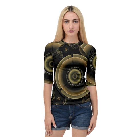 Fractal Fractal Art Fantasy Quarter Sleeve Raglan Tee by Pakrebo