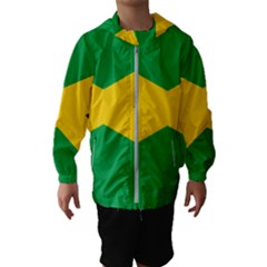Jamaica Flag Kids  Hooded Windbreaker by FlagGallery