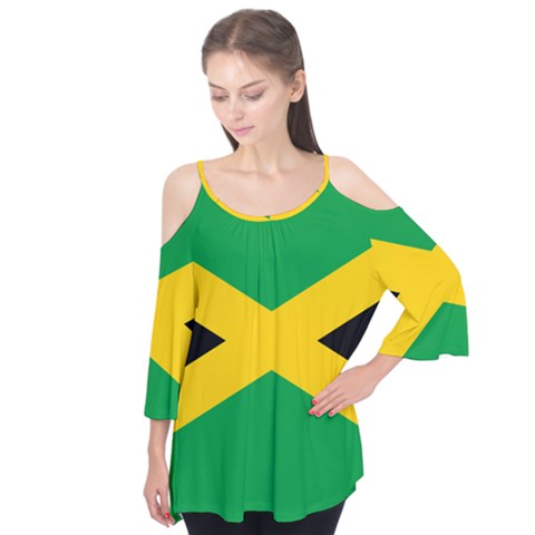 Jamaica Flag Flutter Tees by FlagGallery