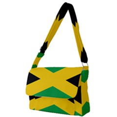 Jamaica Flag Full Print Messenger Bag by FlagGallery