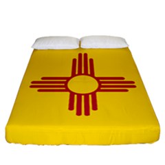 New Mexico Flag Fitted Sheet (california King Size) by FlagGallery