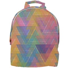 Triangle Pattern Mosaic Shape Mini Full Print Backpack by Pakrebo