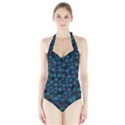Background Abstract Textile Design Halter Swimsuit View1
