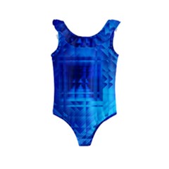 Inary Null One Figure Abstract Kids  Frill Swimsuit by Pakrebo