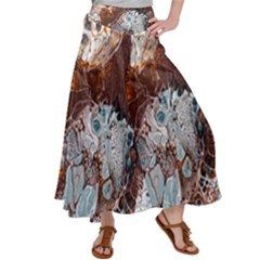 Paint Acrylic Paint Art Colorful Satin Palazzo Pants by Pakrebo
