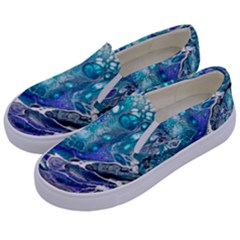 Paint Acrylic Paint Art Colorful Kids  Canvas Slip Ons by Pakrebo