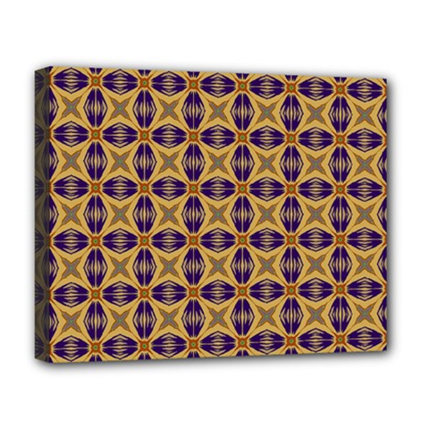 Seamless Wallpaper Pattern Ornament Vintage Deluxe Canvas 20  X 16  (stretched) by Pakrebo