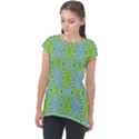 Seamless Pattern Ornament Design Cap Sleeve High Low Top View1