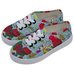 Supersonic Key West Gypsy Blast Kids  Classic Low Top Sneakers by chellerayartisans