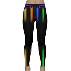 Neon Light Abstract Pattern Classic Yoga Leggings by Mariart