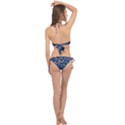 Midnight Florals Cross Front Halter Bikini Set View2