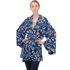 Midnight Florals Velvet Kimono Robe by VeataAtticus