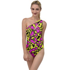 Splotchyblob To One Side Swimsuit by designsbyamerianna