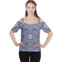 Mosaic Pattern Cutout Shoulder Tee View1