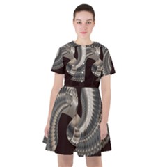 Ornament Spiral Rotated Sailor Dress by Bajindul