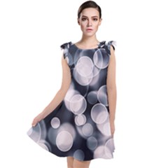 Ball Decoration Lights Tie Up Tunic Dress by Bajindul