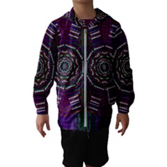 Orchid Landscape With A Star Kids  Hooded Windbreaker by pepitasart